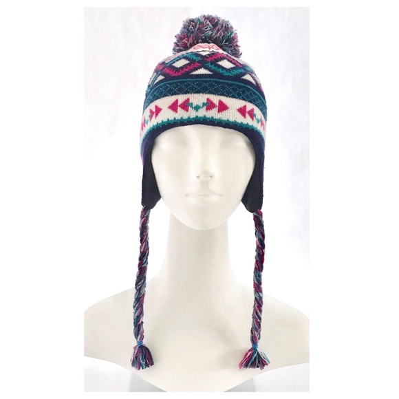 Brooks Brothers Blue Puffer Down Filled Vest & Merrell Pom Hat - Picture 8 of 15